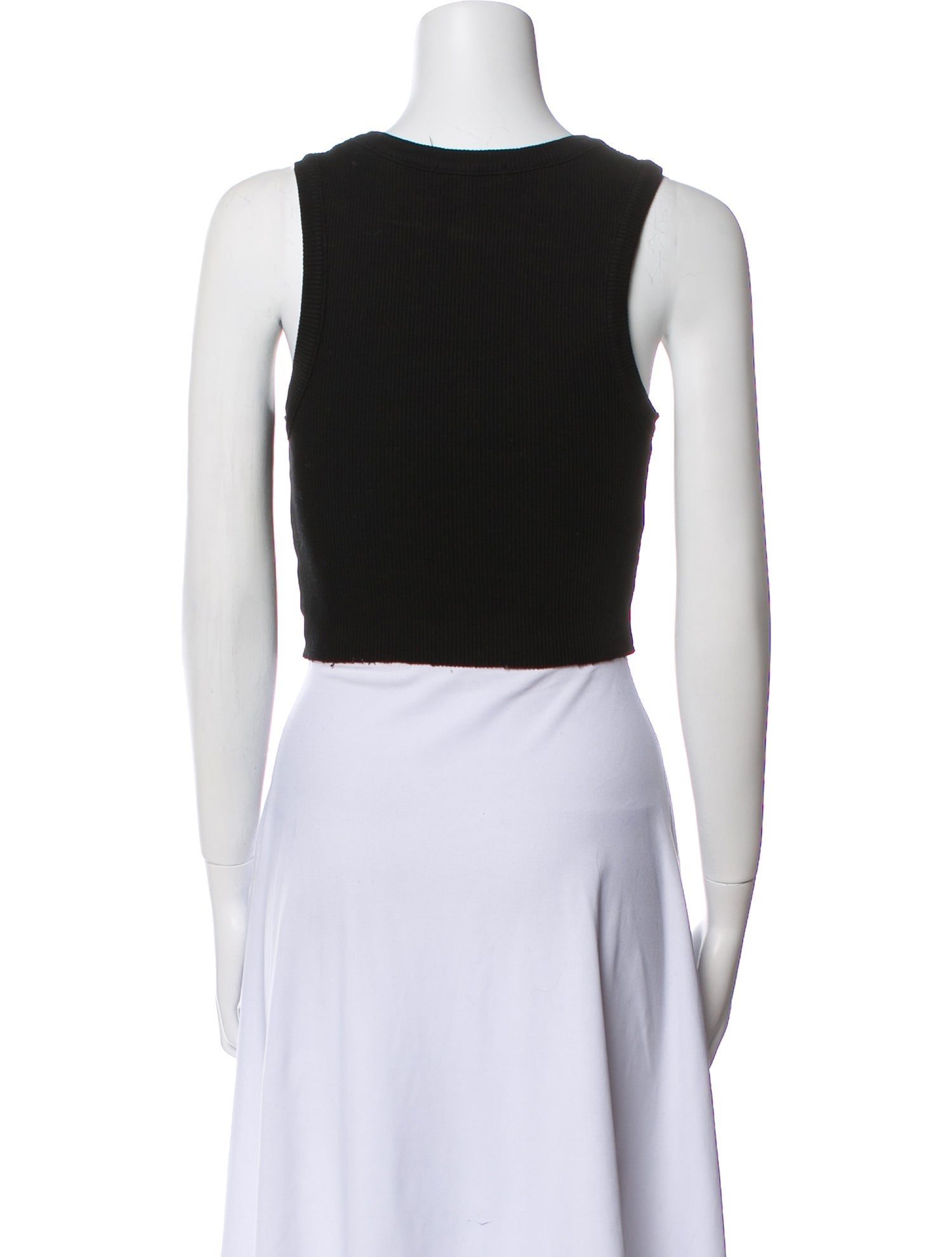 AGOLDE Scoop Neck Sleeveless Crop Top